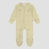 Sweet Pea Long Sleeve Sleep Suit 1 Sweet Pea Long Sleeve Sleep Suit -Piglet in Bed Store PigletinBed BabySleepsuit Sweetpea