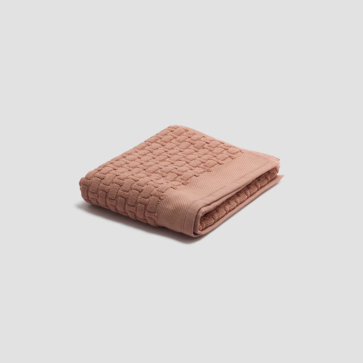 Creme Caramel Basketweave Cotton Bath Mat 7 Creme Caramel Basketweave Cotton Bath Mat - Image 5