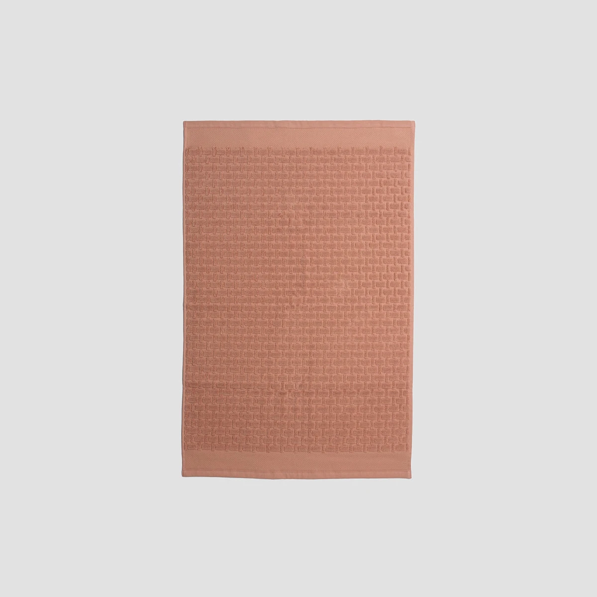 Creme Caramel Basketweave Cotton Bath Mat 4 Creme Caramel Basketweave Cotton Bath Mat - Image 2