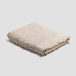 Birch Basketweave Cotton Towels -Piglet in Bed Store PigletinBed BathroomCollection BasketweaveCottonBathSheet Birch 1 GreyBG d2f00ca0 322c 4d80 9102 2d4ac5359fa0