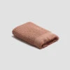 Creme Caramel Basketweave Cotton Bath Towel -Piglet in Bed Store PigletinBed BathroomCollection BasketweaveCottonBathTowel CremeCaramel 1 GreyBG
