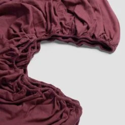 Thistle Brushed Cotton Fitted Sheet -Piglet in Bed Store PigletinBed BrushedCottonBedding FittedSheet Thistle 2 GreyBG