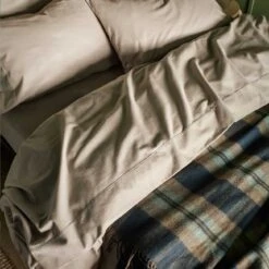 Clay Brushed Cotton Flat Sheet