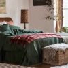 Berry Check Cabin Wool Blanket -Piglet in Bed Store PigletinBed CabinWoolBlanket Berry Lifestyle 1