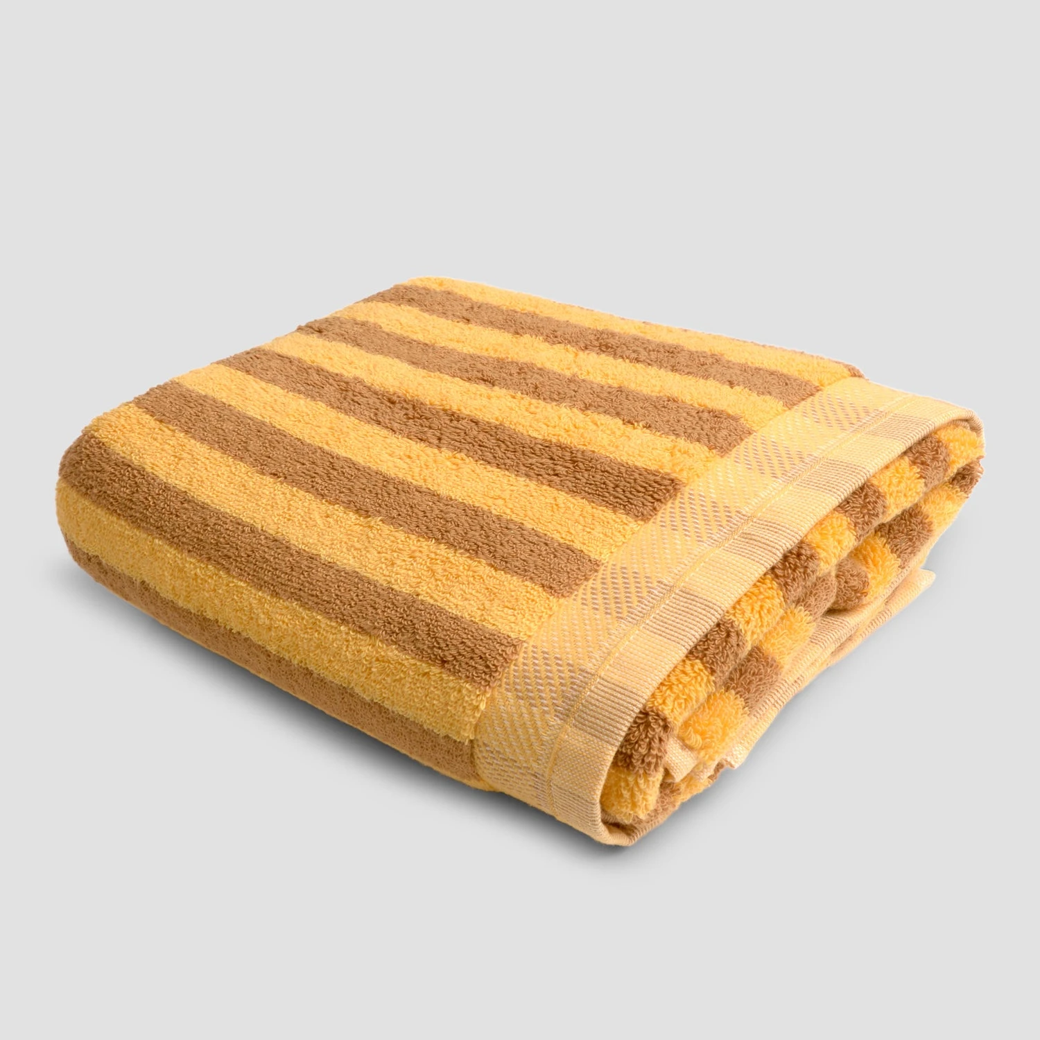 Honey Mustard Pembroke Stripe Cotton Mat 4 Honey Mustard Pembroke Stripe Cotton Mat - Image 2