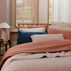 Warm Grey Cotton Sham (Pair) 9 Warm Grey Cotton Sham (Pair) -Piglet in Bed Store PigletinBed CottonSham WarmGrey Lifestyle 1