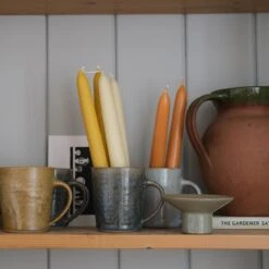 2pk Beeswax Dining Candle Goldenwood -Piglet in Bed Store PigletinBed DiningCandles Goldenwood Lifestyle 1