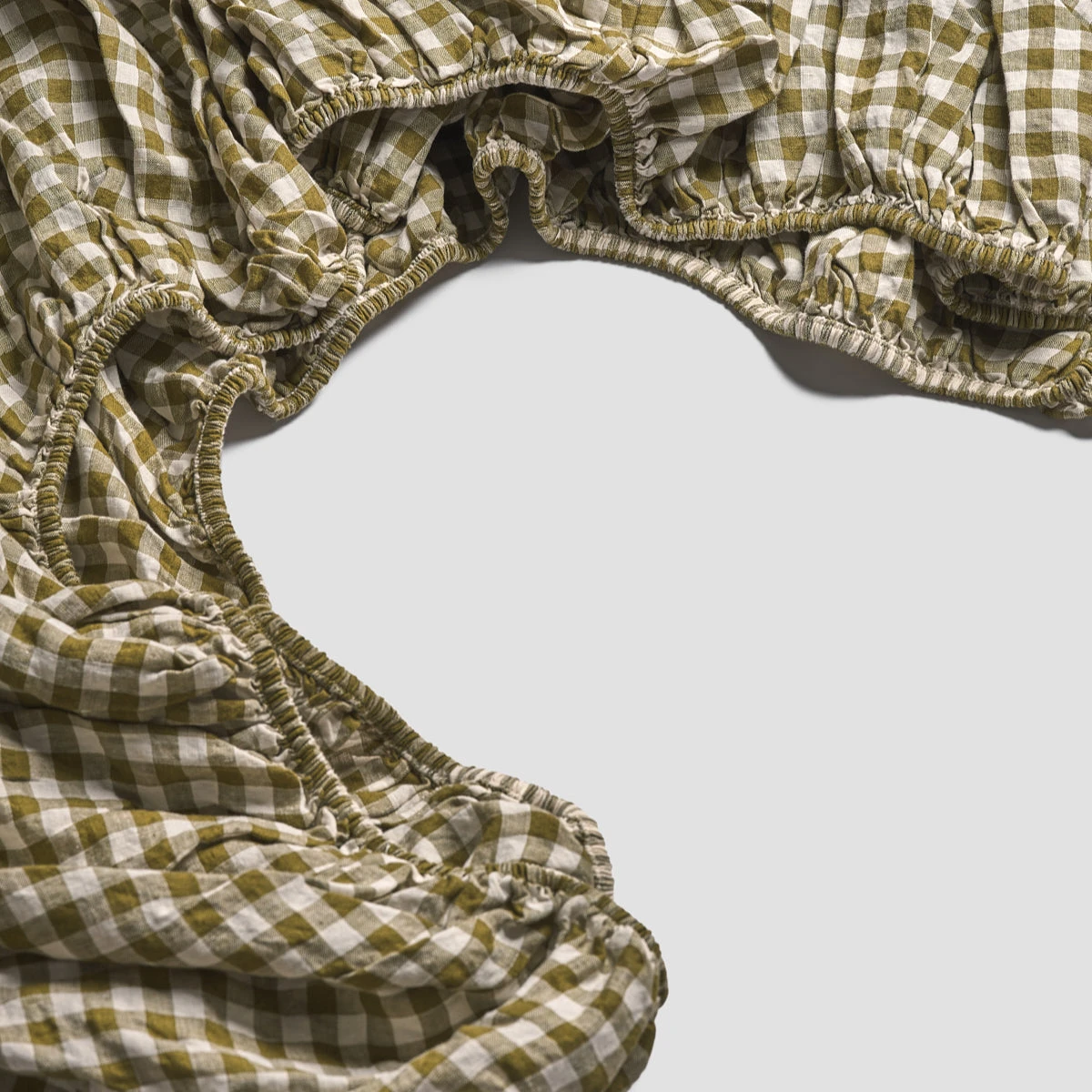 Botanical Green Gingham Linen Bedtime Bundle 10 Botanical Green Gingham Linen Bedtime Bundle - Image 8