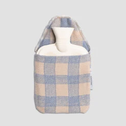 Blue Jay Merino Wool Hot Water Bottle -Piglet in Bed Store PigletinBed HotWaterBottle BlueJay 3 GreyBG 9afabf5b d76b 4b76 8df0 40d341594152