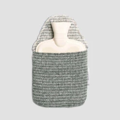 Evergreen Merino Wool Hot Water Bottle -Piglet in Bed Store PigletinBed HotWaterBottle Evergreen 3 GreyBG