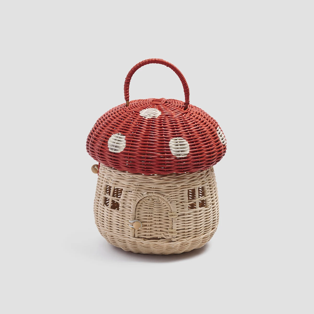 Red Mushroom Basket 4 Red Mushroom Basket - Image 2