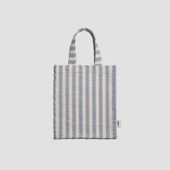 Warm Blue Seersucker Kids Stripe Cotton Bedding Set 11 Warm Blue Seersucker Kids Stripe Cotton Bedding Set -Piglet in Bed Store PigletinBed KidsSeersuckerStripeCottonBedding CotSet WarmBlue 3 GreyBG