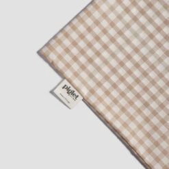 Cafe Au Lait Kids Gingham Cotton Bedding Set 11 Cafe Au Lait Kids Gingham Cotton Bedding Set -Piglet in Bed Store PigletinBed KidsSmallGinghamCottonBedding CotSet CafeauLait 4 GreyBG