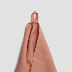 Warm Clay Linen Tea Towel -Piglet in Bed Store PigletinBed Kitchen LinenTeaTowel WarmClay 3 GreyBG