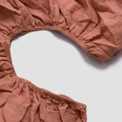 Warm Clay Linen Sheet Set 12 Warm Clay Linen Sheet Set -Piglet in Bed Store PigletinBed Linen FittedSheet WarmClay 2 greyBG f0e11450 19c1 491e bf83 c13b9ef578a3