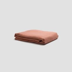 Warm Clay Linen Sheet Set 11 Warm Clay Linen Sheet Set -Piglet in Bed Store PigletinBed Linen FlatSheet WarmClay 1 greyBG e1e78b84 3f9b 4553 b9ea aa38a993c034