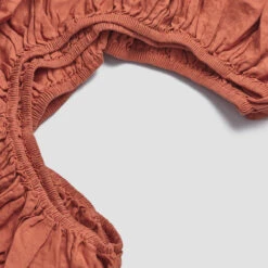 Burnt Orange Linen Sheet Set -Piglet in Bed Store PigletinBed LinenBedding FittedSheet BurntOrange 2 29895882 ce13 41c0 9455 d22d1ccc4187