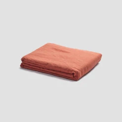 Burnt Orange Linen Sheet Set -Piglet in Bed Store PigletinBed LinenBedding FlatSheet BurntOrange 1 9f64bd1e bd6c 4267 81c3 f0a343fffbb9