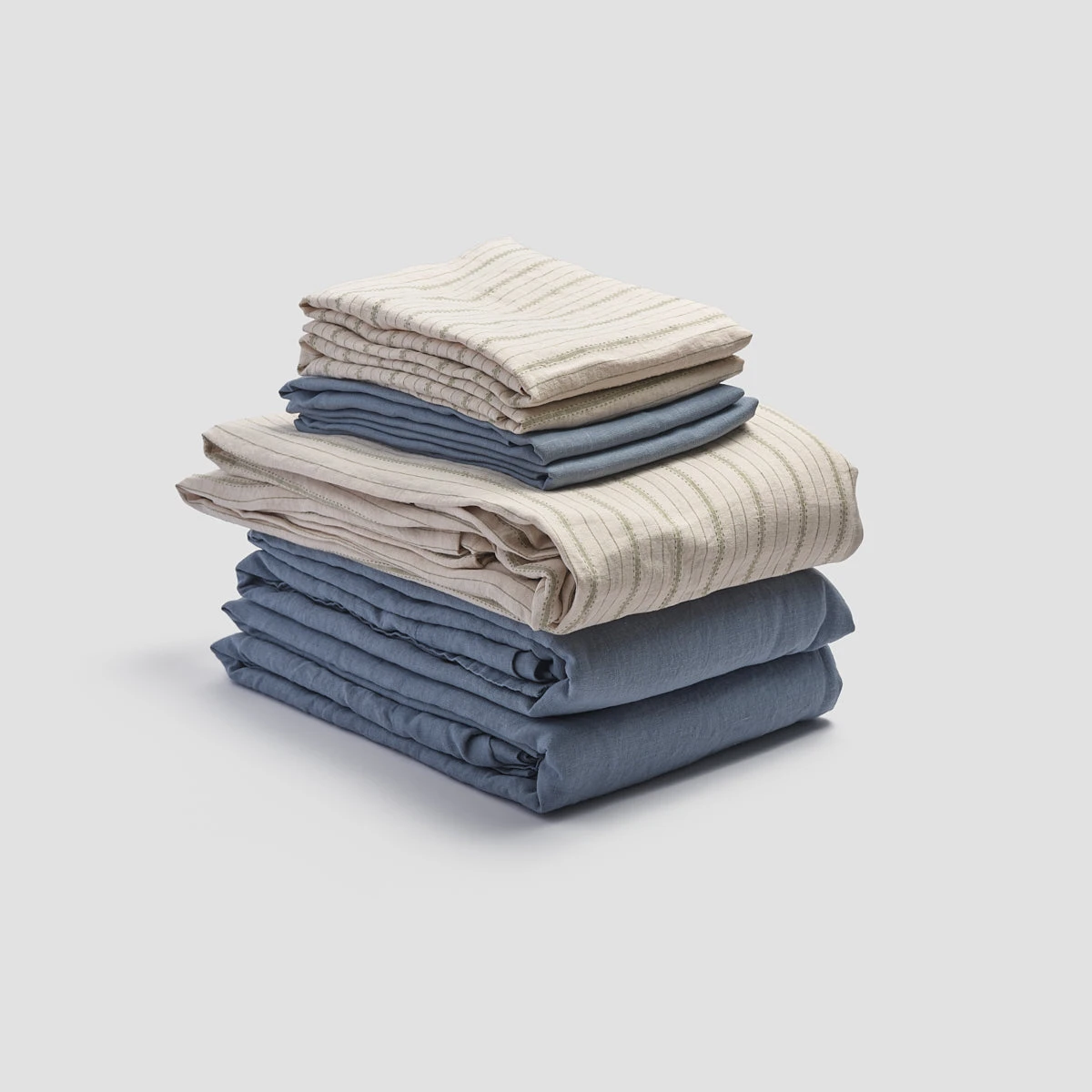 Pear Ticking Stripe Linen Bundle 6 Pear Ticking Stripe Linen Bundle - Image 4