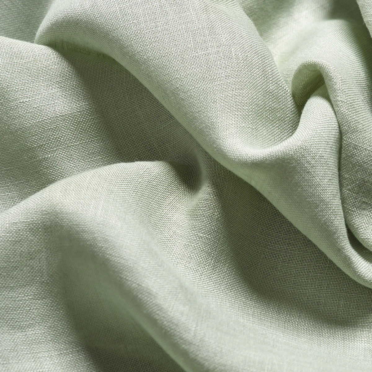 Sage Green Linen Curtains (Pair) 4 Sage Green Linen Curtains (Pair) - Image 2