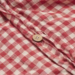 Mineral Red Gingham Linen Duvet Cover 7 Mineral Red Gingham Linen Duvet Cover -Piglet in Bed Store PigletinBed LinenDuvetCover MineralRedGingham 2 1
