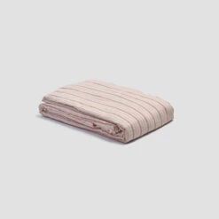 Mineral Red Ticking Stripe Linen Bundle 17 Mineral Red Ticking Stripe Linen Bundle -Piglet in Bed Store PigletinBed LinenDuvetCover MineralRedTickingStripe 1 greyBG