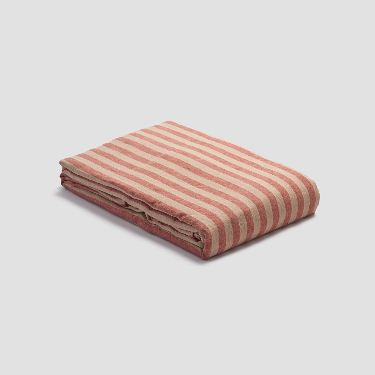 Sandstone Red Stripe Linen Duvet Cover 5 Sandstone Red Stripe Linen Duvet Cover - Image 3