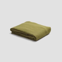 Botanical Green Linen Fitted Sheet -Piglet in Bed Store PigletinBed LinenFittedSheet BotanicalGreen 1 GreyBG cbb54839 020a 4d94 96e3 201eff26eaf2