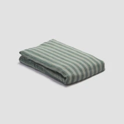 Pine Green Stripe Linen Flat Sheet 7 Pine Green Stripe Linen Flat Sheet -Piglet in Bed Store PigletinBed LinenFlatSheet PineGreenPembrokeStripe 1 e1c6053d e252 4aee bff5 a71cdbc8e302