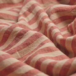 Sandstone Red Pembroke Stripe Linen Sheet Set 10 Sandstone Red Pembroke Stripe Linen Sheet Set -Piglet in Bed Store PigletinBed LinenFlatSheet SandstoneRedPembrokeStripe 2 428ba094 ca26 409c b6e0 e09871088110