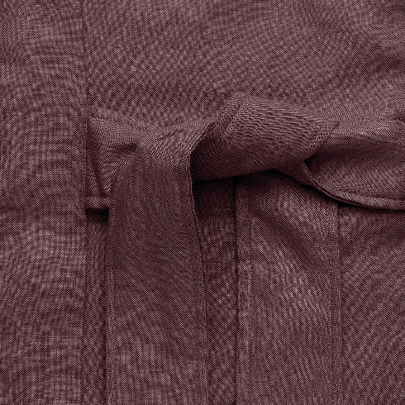 Conker Brown Linen Housecoat 8 Conker Brown Linen Housecoat - Image 6