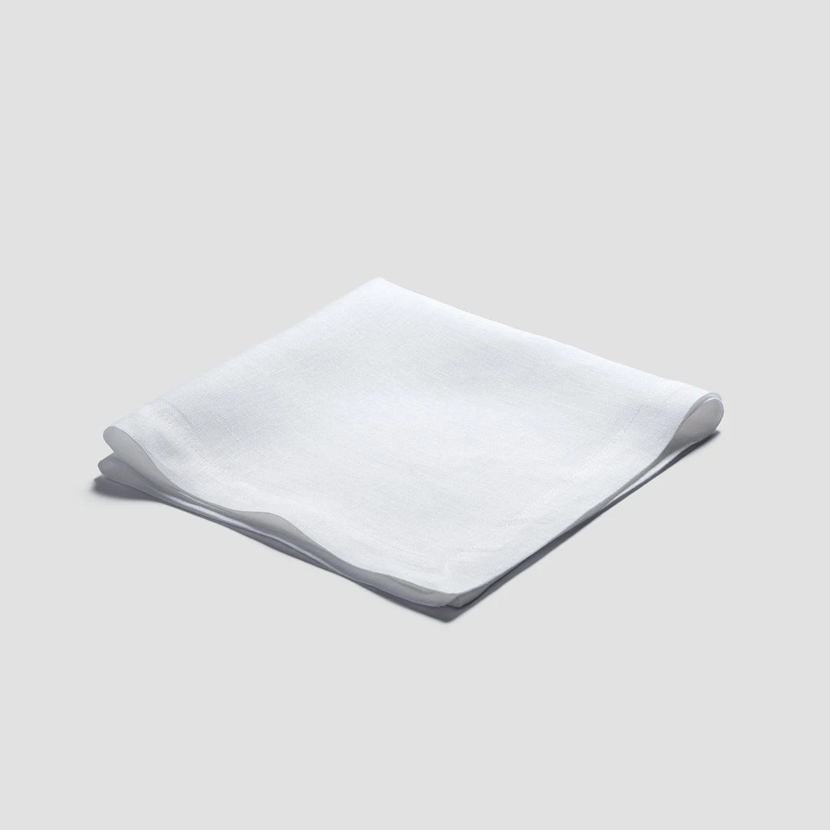 White Linen Napkins Set Of 4 6 White Linen Napkins Set Of 4 - Image 4