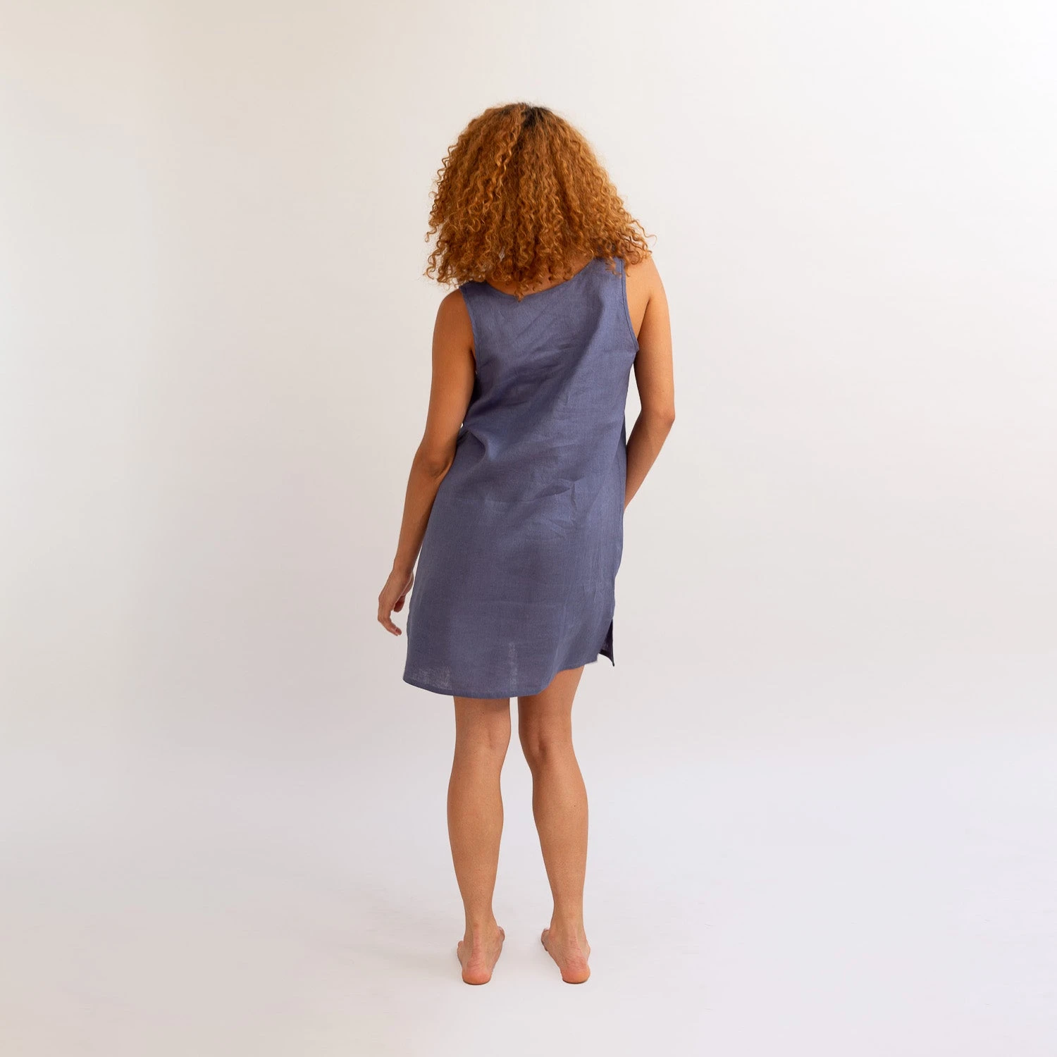Blueberry Linen Night Dress 4 Blueberry Linen Night Dress - Image 2