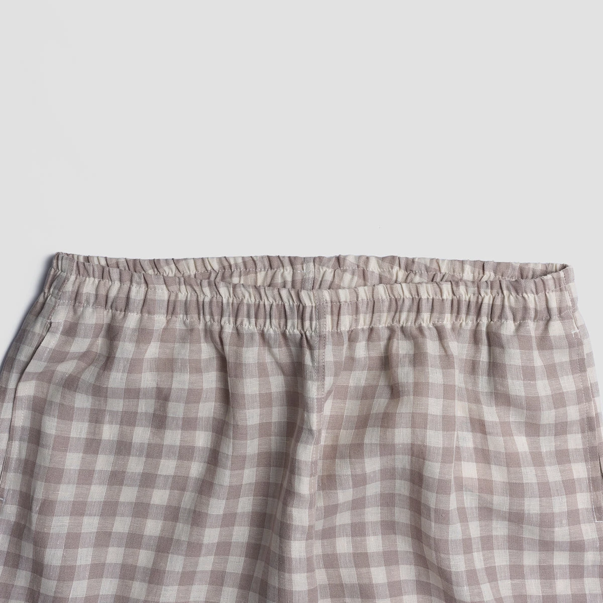 Mushroom Gingham Pyjama Shorts 5 Mushroom Gingham Pyjama Shorts - Image 3