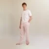Men's Blush Pink Linen Pyjama Trousers 1 Men's Blush Pink Linen Pyjama Trousers -Piglet in Bed Store PigletinBed Men sLinenPyjamaTrousers BlushPink 1