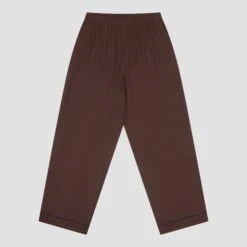 Men's Conker Brown Linen Tencel Pyjama Trousers -Piglet in Bed Store PigletinBed Men sLinenTencelPJ ConkerBrown Trousers