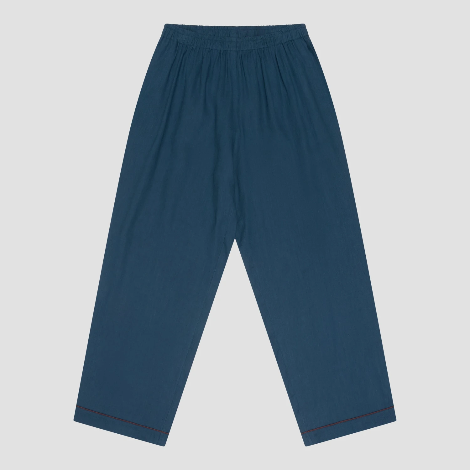 Marine Blue Linen Tencel Men's Pyjama Trousers 4 Marine Blue Linen Tencel Men's Pyjama Trousers - Image 2