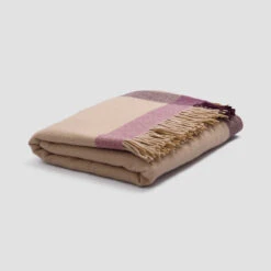 Moorland Border Wool Blanket -Piglet in Bed Store PigletinBed MoorlandBorderWoolBlanket 1 greyBG