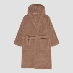 Mushroom Organic Cotton Robe 11 Mushroom Organic Cotton Robe -Piglet in Bed Store PigletinBed MushroomHoodedDressingGown Front 1