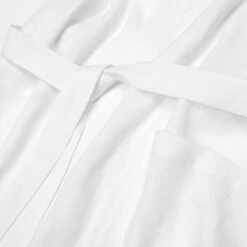 Pearl Linen Tencel Robe -Piglet in Bed Store PigletinBed PearlLinenTencilRobe detail 1