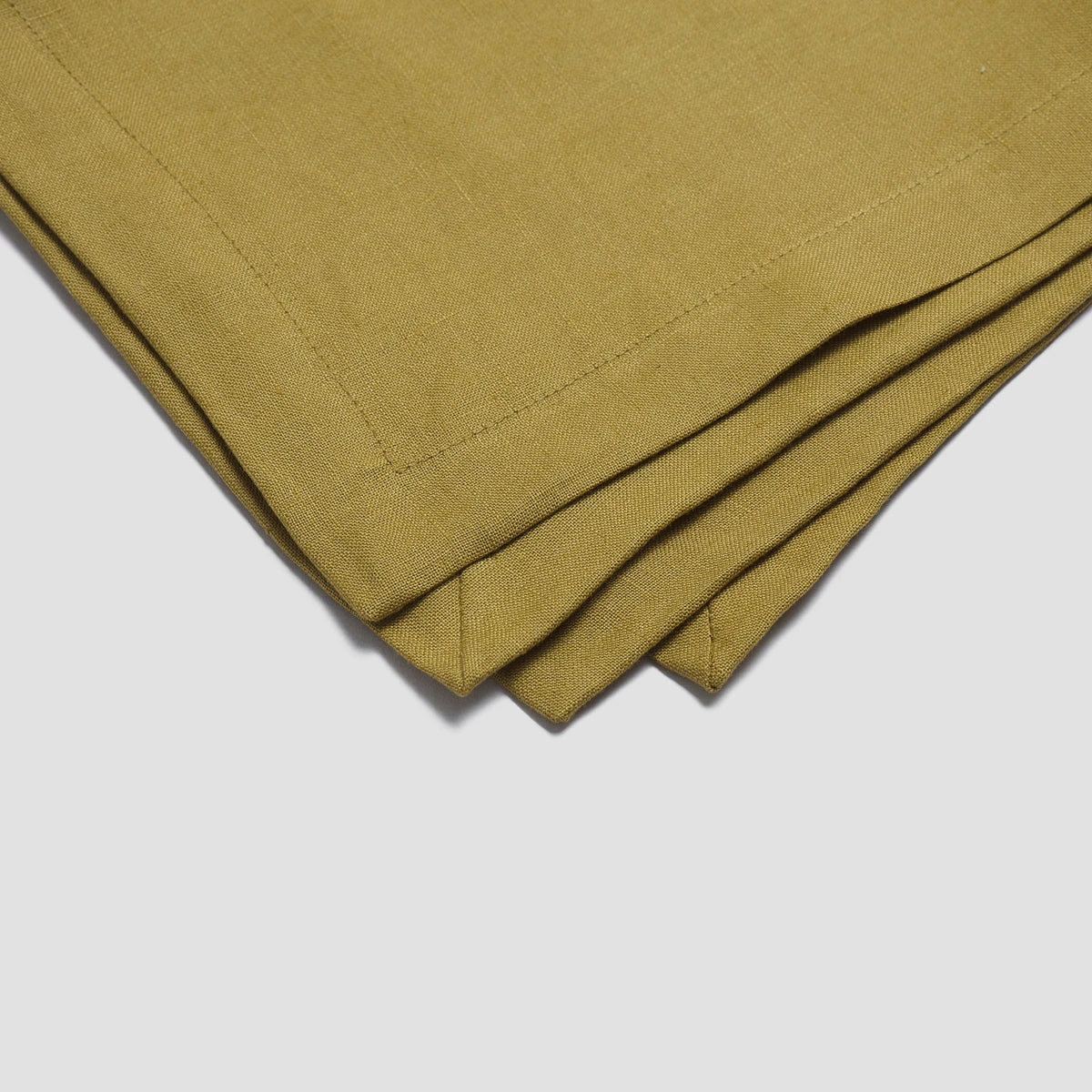 Botanical Green Linen Table Runner 5 Botanical Green Linen Table Runner - Image 3