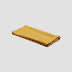 Honey Linen Table Runner -Piglet in Bed Store PigletinBed Tableware LinenTableRunner Honey 1 GreyBG