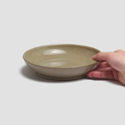 Olive Pottery West Dinner Bowl 11 Olive Pottery West Dinner Bowl -Piglet in Bed Store PigletinBed Tableware PotteryWest DinnerBowl Olive 2 GreyBG