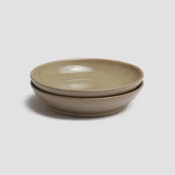 Olive Pottery West Dinner Bowl 10 Olive Pottery West Dinner Bowl -Piglet in Bed Store PigletinBed Tableware PotteryWest DinnerBowl Olive 3 GreyBG