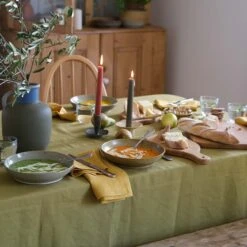 Olive Pottery West Dinner Bowl 13 Olive Pottery West Dinner Bowl -Piglet in Bed Store PigletinBed Tableware PotteryWest DinnerBowl Olive Lifestyle 1