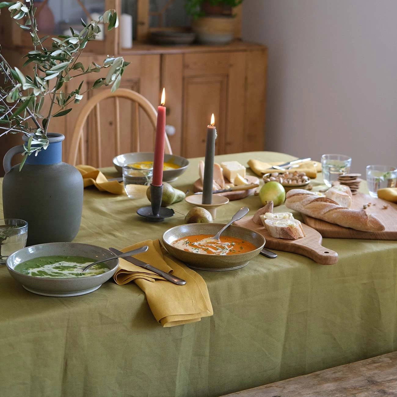 Olive Pottery West Dinner Bowl 8 Olive Pottery West Dinner Bowl - Image 6