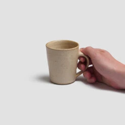 Sand Pottery West Mug -Piglet in Bed Store PigletinBed Tableware PotteryWest Mug Sand 2 GreyBG