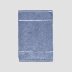 Warm Blue Bath Mat 10 Warm Blue Bath Mat -Piglet in Bed Store PigletinBed TerryCotton 32 greyBG