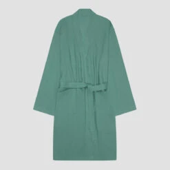 Tranquil Green Linen Tencel Robe