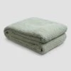 Sage Green Waffle Cotton Throw 2 Sage Green Waffle Cotton Throw -Piglet in Bed Store PigletinBed WaffleCottonThrow SageGreen 1